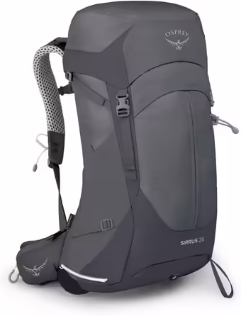 Жіночий туристичний рюкзак Osprey Sirrus 26 з вентиляцією, сірий Tunnel Vision