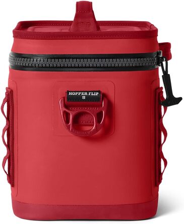 Чорний рюкзак-холодильник YETI Hopper Flip 8 (Rescue Red)