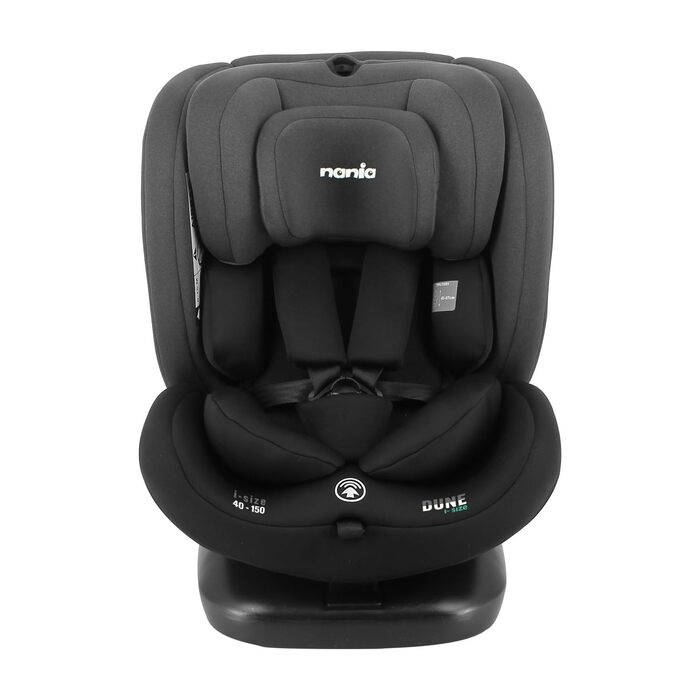Автокрісло Nania Dune 0-36 кг, I-SIZE, 360° обертання, Isofix, регульована спинка та підголовник, сіре