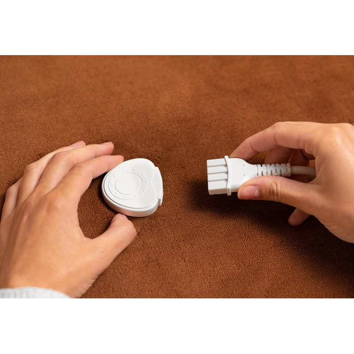 Електрична ковдра ECO-DE ECODE 180x130 см з пультом, 3 режими нагріву, автовимкнення 180 хв (шоколадний)