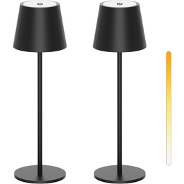 Акумуляторна LED-лампа Antela настільна бездротова диммерна IP44, 3000K/4000K/5000K, металева, для дому/відкритих просторів, 2 шт.