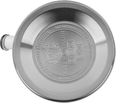 Електричний чайник Karl Hausmann 2.5L з автоматичним свистком - нержавіюча сталь, для індукційних, газових та електричних плит