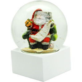 Снігова куля романтичний Різдвяний Санта-Клаус з подарунковим списком діаметром 10 см, 20127