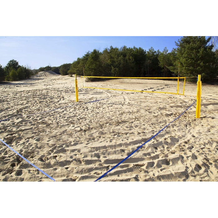 Професійна сітка RomiSport для пляжного волейболу Волейбол 8,5 м, професійна сітка 9,5 м для пляжного волейболу Червоний синій жовтий атмосферостійкий відкритий критий жовтий 9,5 м