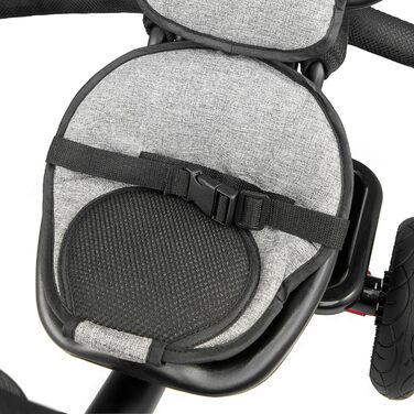 Триколісний велосипед HyperMotion з ручкою для батьків 3-в-1, сірий - для дітей від 1 до 4 років (до 20 кг)