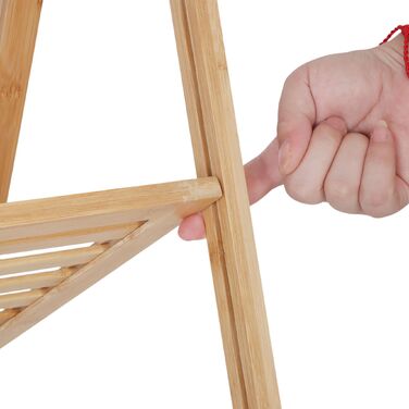 Підставка для рушників Relaxdays з бамбука з полицею