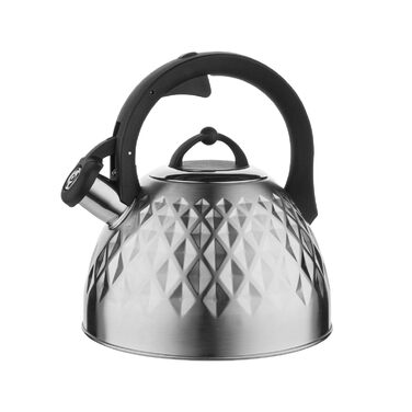 Чайник FLORINA Fenny Satin Induktion 2.5L з нержавіючої сталі, Cool-Touch, сучасний дизайн