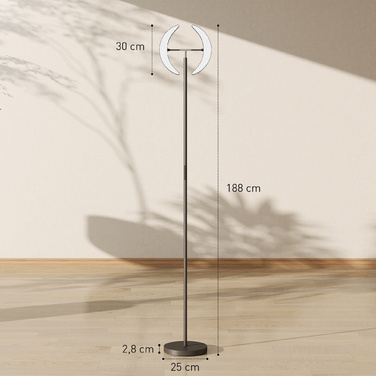 RGB Настільна лампа, з регулюванням яскравості та багатокольоровим підсвічуванням, поворотна, чорного кольору