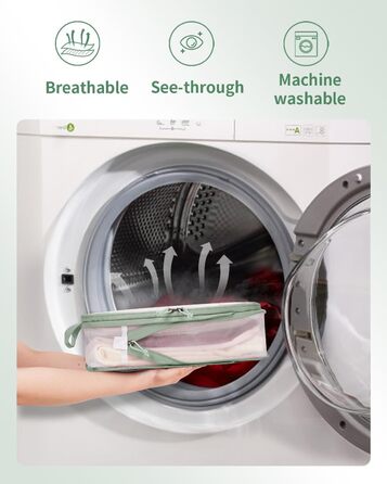 Набір компресійних органайзерів для валізи та рюкзака ECOHUB, 6 предметів, ультралегкі пакувальні куби з сітки для ручної поклажі, екологічні (Зелений)