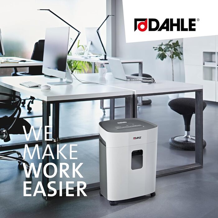 Шредер Dahle PaperSAFE PS 240: 10 листів, рівень безпеки P4, частинковий різак, без масла та обслуговування, 25 літрів, сірий