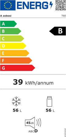 AAOBOSI Холодильник автомобільний компресорний 60 л з Wi-Fi керуванням, 12/24 В та 100-240 В, -20°C до 20°C для авто, вантажівки, човна, кемпера, двозонний, 2 температури