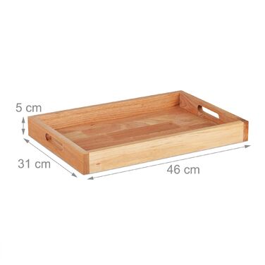 Сервірувальний піднос Relaxdays з горіхового дерева