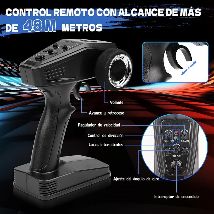 Радіокерований позашляховик 1:18 High-Speed 40 км/год RC Авто 2.4GHz 4WD для дітей та дорослих, з двома акумуляторами, фіолетовий