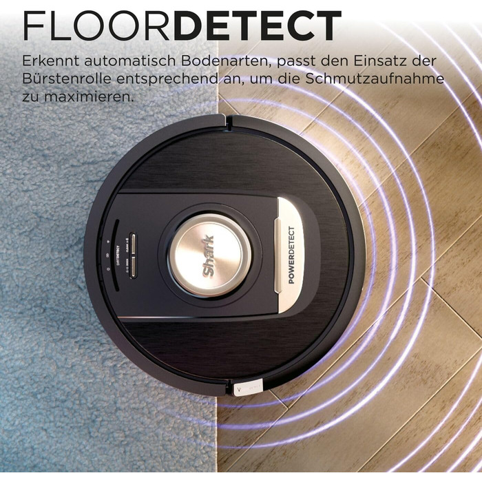 Робот-пилосос Shark PowerDetect 2-в-1 з функцією миття, самостійне очищення на 60 днів, LiDAR-навігація, NeverStuck, керування через додаток, RV2800ZEEU, чорний