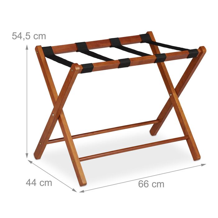 Підставка для валізи Relaxdays дерев'яна, складна