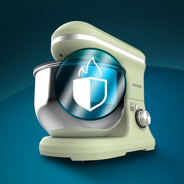 Міксер Cecotec Cecomixer Merengue 5L 1200W: 6 швидкостей, сталева чаша 5л, зелений, 5 функцій