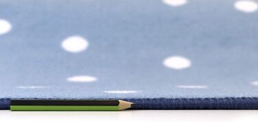 Дитячий килимок Primaflor в горошок - Punto - Пастельно-рожевий, Якісний і простий у догляді килимок для дитячої та дитячої кімнати, Ігровий килимок для дівчаток і хлопчиків (100 х 150 см, блакитна пастель)