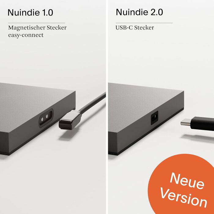 SIGOR Nuindie 2.0 Mini: LED-лампа на акумуляторі, 25 см, IP54, USB-C, 12 годин роботи, пісочний колір