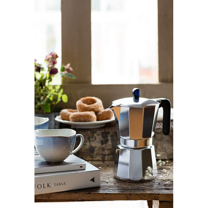 Еспресо-машина Monix для індукційної плити, алюмінієва, сріблястого кольору, 6 чашок