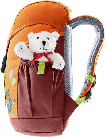 Дитячий рюкзак Deuter Cuddly Bear (8 л) лімітована серія з ведмедиком Тедді (мандарин-секвоя)