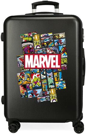 Валіза Avengers Comic Cabin Біла 40x55x20 cms Кодовий замок Hard Shell ABS 34 л 2,6 кг 4 подвійні колеса ручної поклажі (Comic 68)