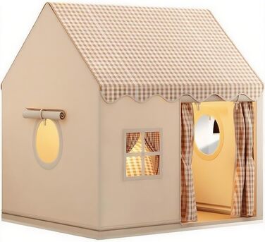 Дитячий намет для гри в приміщенні JRUKM - ігровий будиночок для дівчаток та хлопчиків, намет-ігровий будиночок для дитячої кімнати, для ігор та читання (нейтральні кольори)