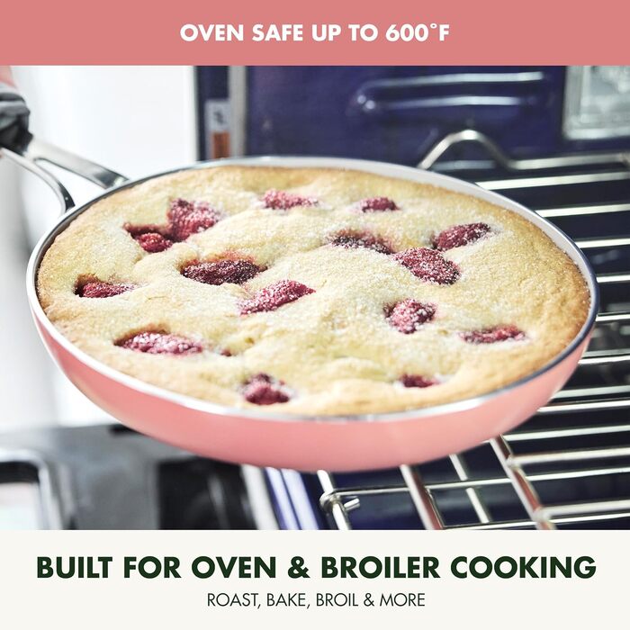 Набір сковорідок GreenPan Nova 20.3 та 25.4 см, тефлонове покриття, кераміка, 2 шт.