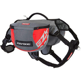 Рюкзак для собак EzyDog Summit L (чорний/сірий/червоний)