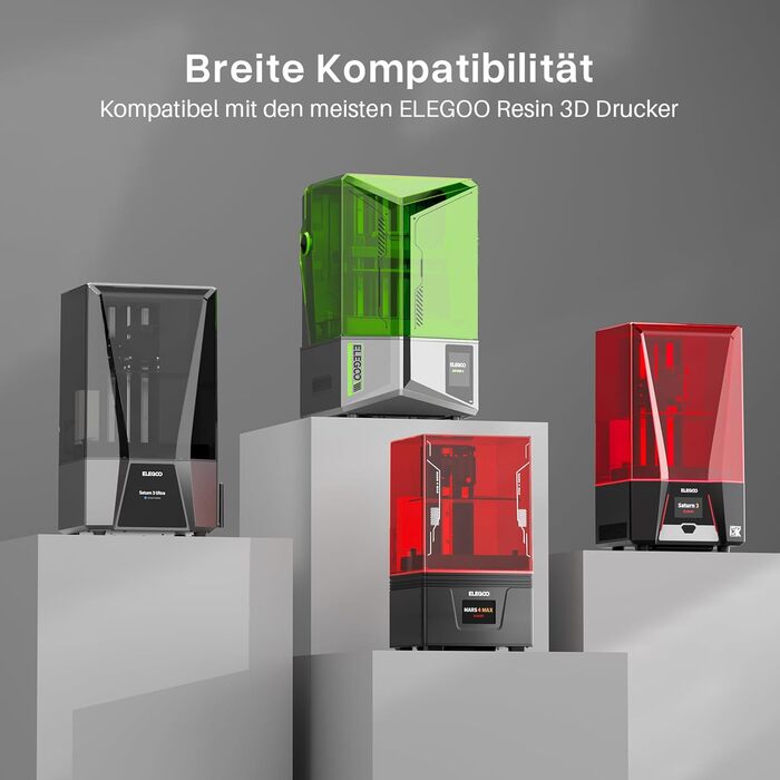 Повітряочисник ELEGOO для 3D-принтерів: видаляє TVOC, сумісний з Mars 4, Saturn 3, Saturn 2, розмір 210x247x410 мм (з міні-нагрівачем)