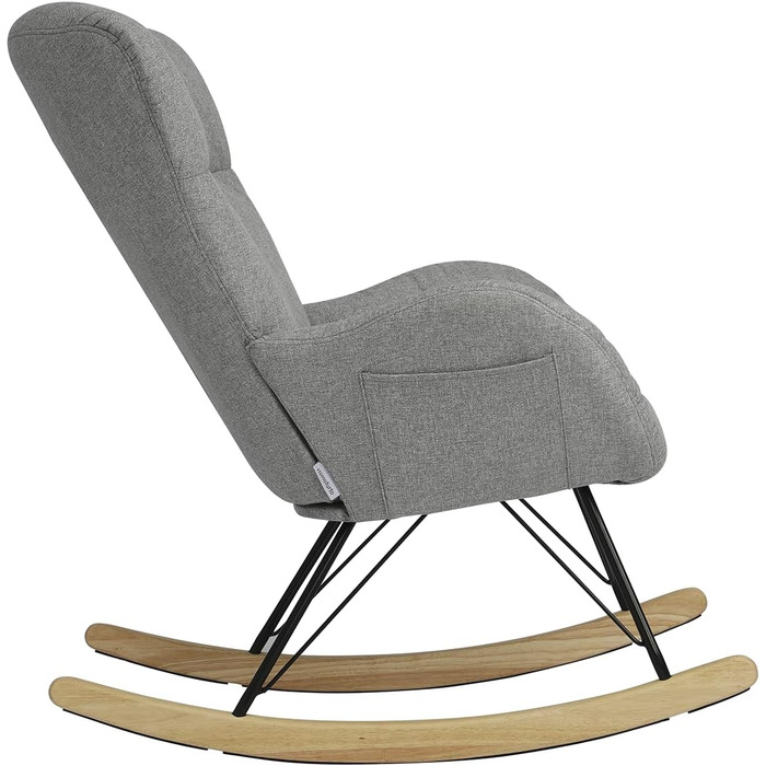 Шоукель-крісло Vielllliving для спальні, 150 кг, темно-сірий, Garu, 93.5x100x55 см