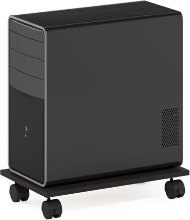 Підставка для комп'ютера та принтера Furinno Econ Home Office з роликами, Espresso, 1-рівнева