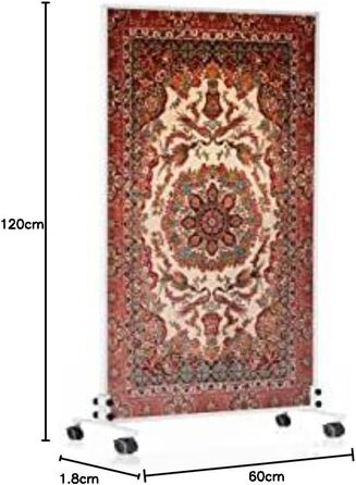 Інфрачервовий обігрівач Könighaus Standgerät - att - Економний обігрівач з термостатом та підставкою. Модель з мотивом: турецький килим (1200 Вт)