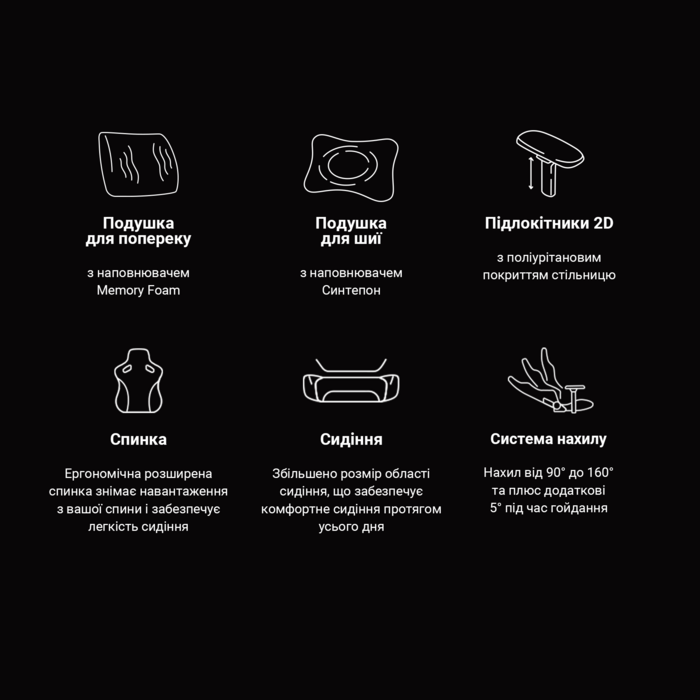 Крісло ігрове Anda Seat Phantom 3 Grey Size L