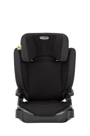 Дитяче крісло Graco Junior Maxi i-Size R129, приблизно від 3,5 до 12 років (100150 см), бустер, регульовані по висоті підлокітники та підголівник, легке, з підсклянником, чорне, Midnight Junior Maxi i-Size