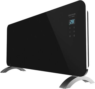 Конвектор електричний Cecotec Ready Warm 6770 Crystal Connection, 2000 Вт, WiFi, термостат, таймер, для ванної кімнати (IP24), чорний