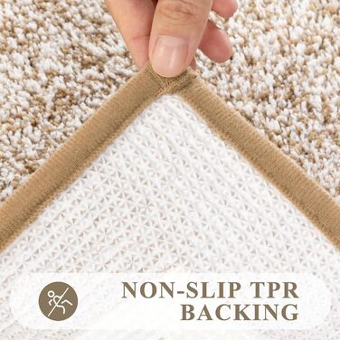 Набір килимків для ванної кімнати Pauwer: 3 шт. (душовий килимок, килимок для туалету), мікрофібра, плюш, антиковзаючі, машинне прання, 18'x26'+18'x48'+U Shape 20'x24', хакі