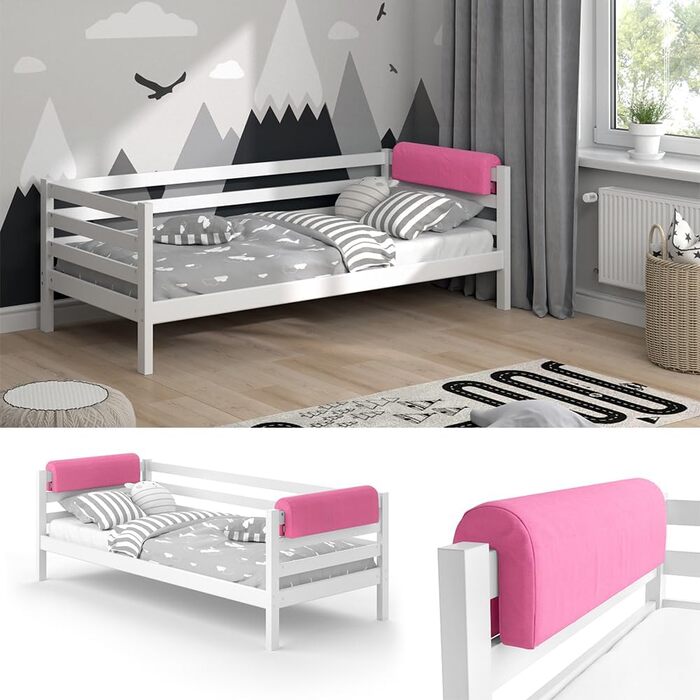 Бортик для ліжечка Bettumrandung, рожевий, 70x20 см - захист для безпечного сну дитини