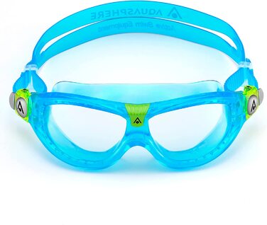 Окуляри Aqua Sphere Seal Kid 2 Aqua - прозорі лінзи та окуляри для плавання Seal Kid 2.0 прозорі - сині лінзи
