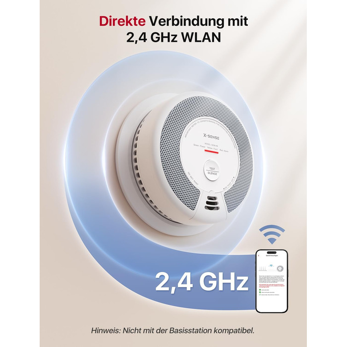 X-Sense Детектор диму та CO з Wi-Fi, 2-в-1, SC06-WX, 1 шт.