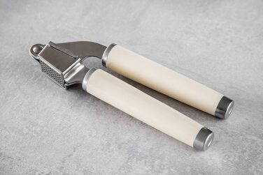 Прес для часнику KitchenAid, нержавіюча сталь, придатна для миття в посудомийній машині, колір: Almond Creme