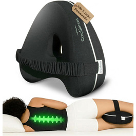 Подушка для ніг для тих, хто спить на боці, з піною з пам'яті - Інноваційна подушка для ніг, адаптована до потреб тих, хто спить на боці. Підтримує до 95 кг.