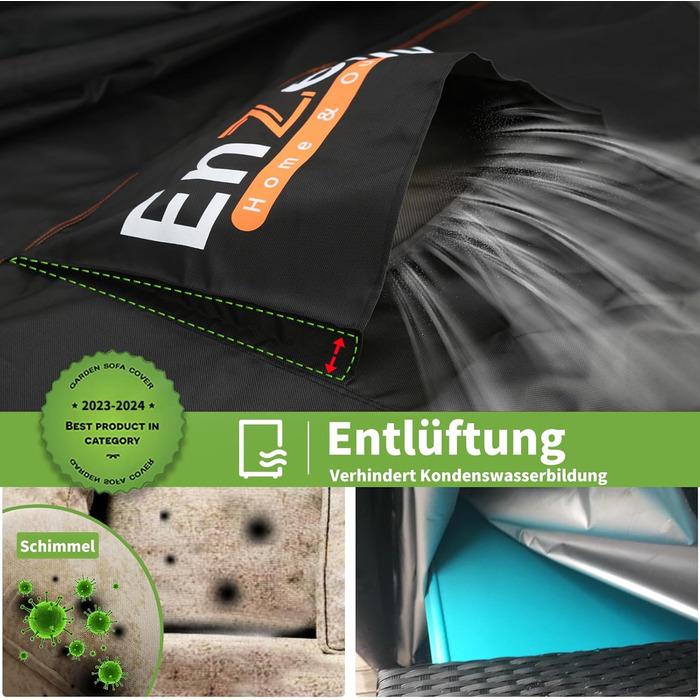 Водонепроникний чохол для садово-патіо меблів Enzeno, 250x210x90 см (прямокутний)