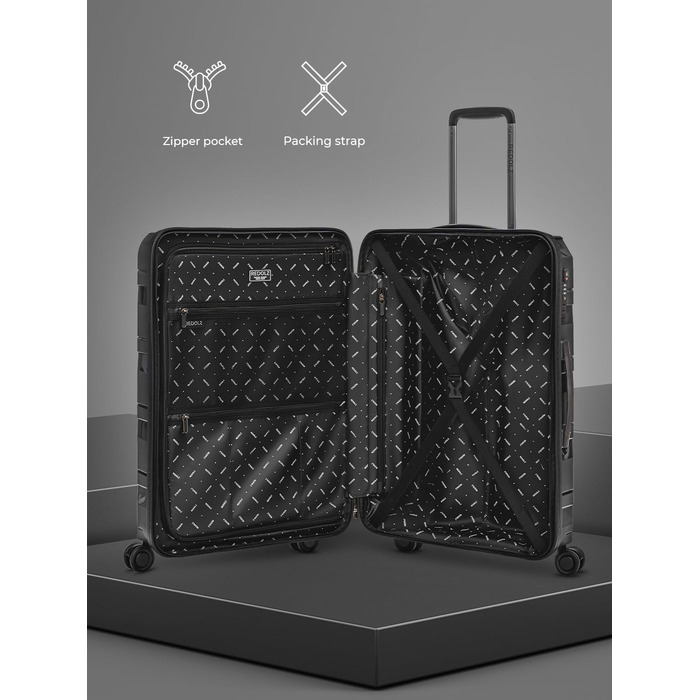 Візок REDOLZ Hard Shell 67см Поліпропілен 4-Дві котушки та TSA (Essentials 10)