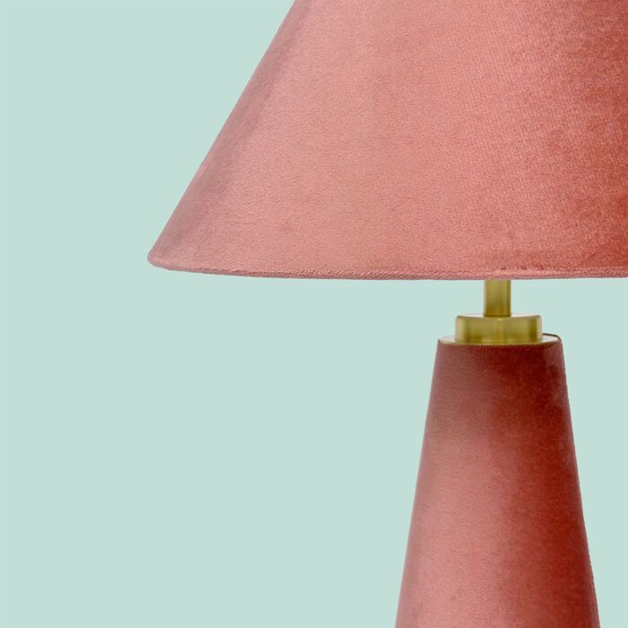 Лампа настільна Relaxdays з абажуром з оксамиту