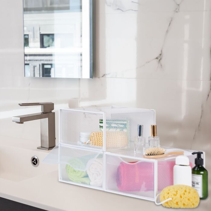 12 коробок для взуття Relaxdays, прозорі