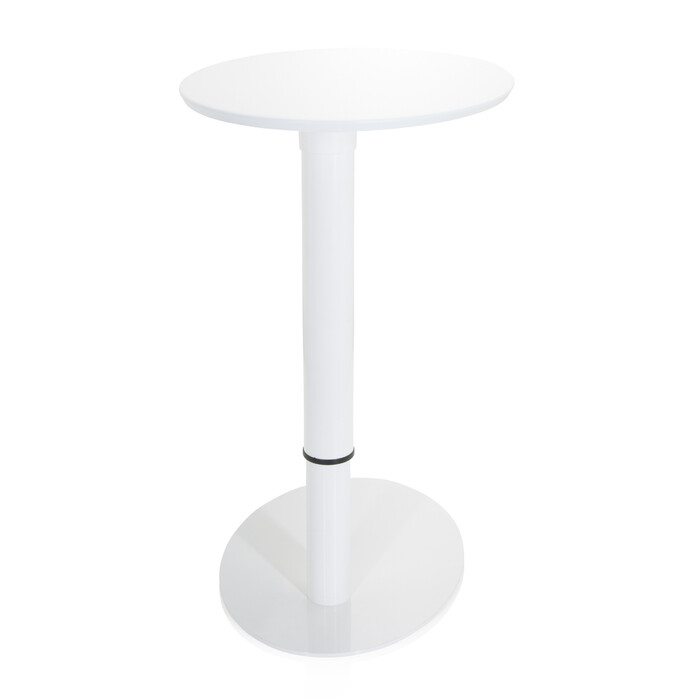 Столик приставний STAND III, овальний, білий, 65 x 50 см, hjh OFFICE
