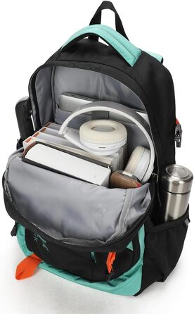 Серія SN57605, шкільний рюкзак, міський та діловий рюкзак, 30 л, для ноутбуків до 17 дюймів, водонепроникний, опція (SN57605-7B) еластична та пружинна система (Grn01)