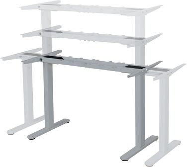 Електричний регульований стіл Albatros Lift S5: металеве підстав'яння, 2м, 120кг | Чорний