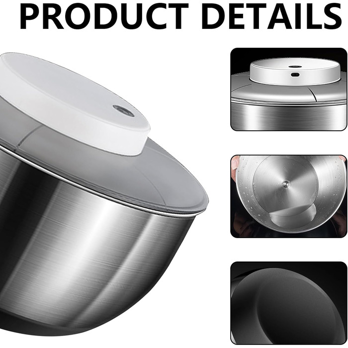 Електрична салатниця-сушка для овочів та фруктів, 4.8L, USB-зарядка