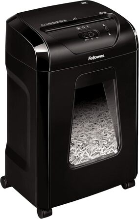 Fellowes знищувач паперу Powershred FS-12C: 12 листів, перехресний шредер, 19 л контейнер, для офісу та дому, знищення кредитних карт, білий